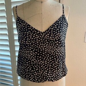 Black and Tan Leopard Print Top